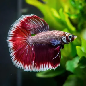 Bettas are known for their striking appearance, with males displaying more vibrant colors and longer fins than females