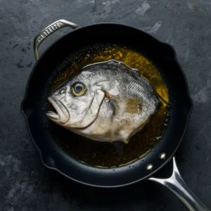 Pan-Seared Fish Head